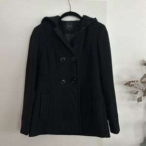 Short Black Peacoat